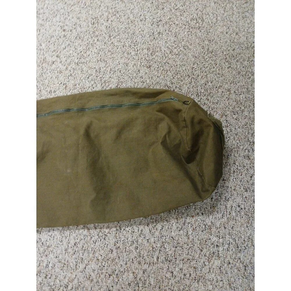 Vintage US Military Canvas Duffle Duffel‎ Bag Olive Green!!!